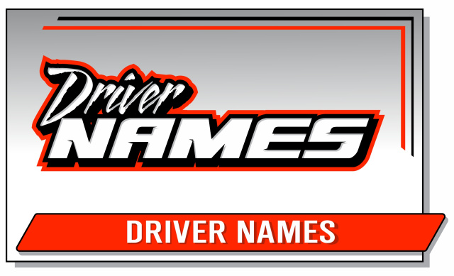 Drivername Racing Logo Graphics and decals for racing go-karts, oval flat karts, champ karts ...