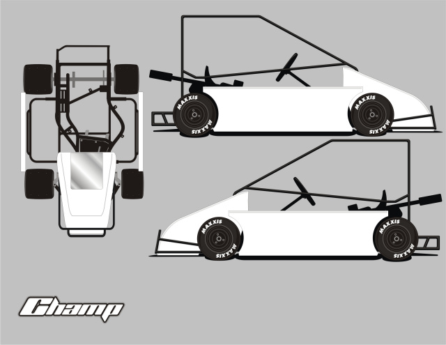 GKG CHAMP KART STRAIGHT TEMPLATE