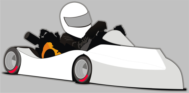 GKG FLAT KART-SWOOP CLIPART